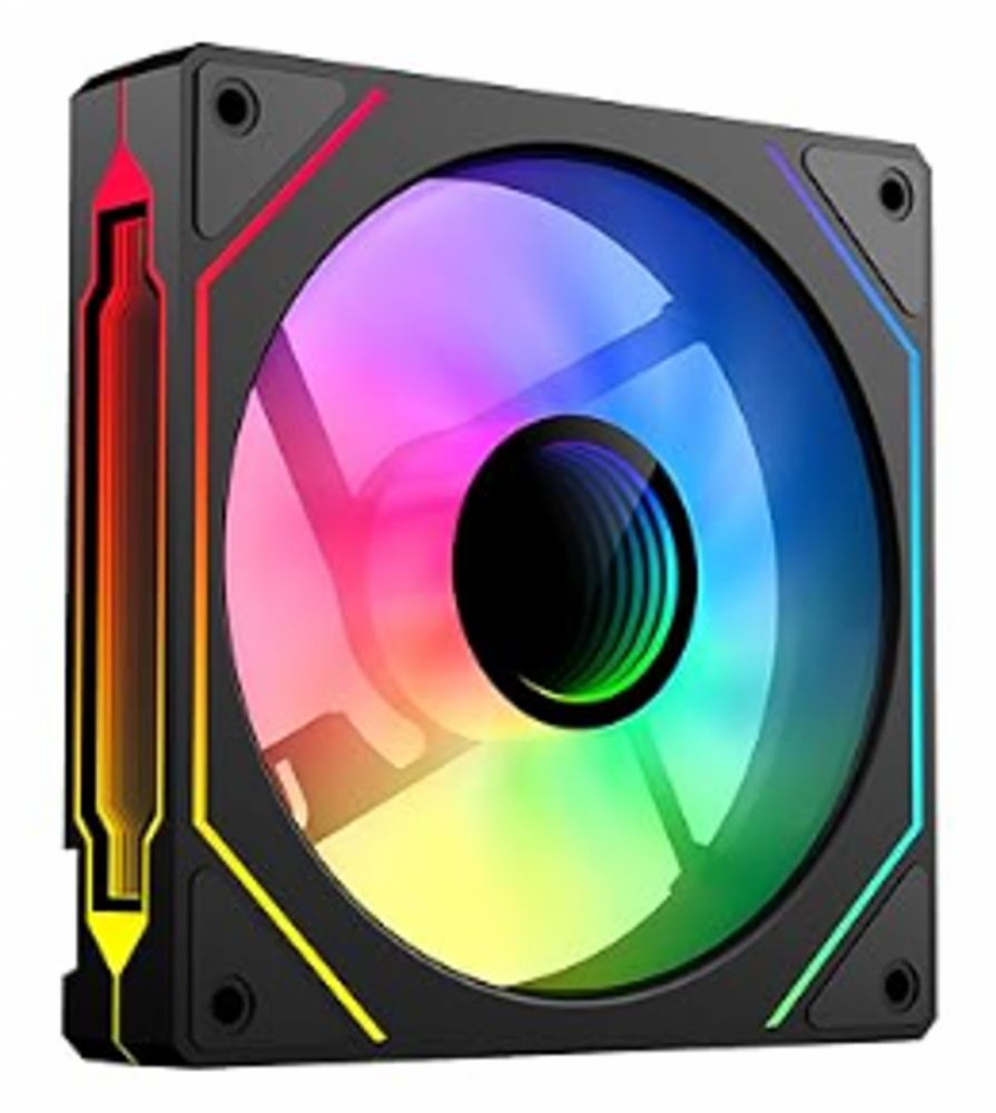 Ventilator Serioux Fan12002I ARGB, dimensiuni: 120X123X25.8MM, viteza 600-1600RPM±10%, greutate 155±20g, curent nominal 0,25 mA, debit de aer 61,5 CFM ± 10%, presiunea aerului 2.0mmH2O±10%, nivel de zgomot 6-30DBA, rulment Hidro, durata de viață a ventilatorului,  25000H (MTBF), conector FAN 4Pin_1