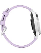 Ceas Garmin Lily 2, display AMOLED, dimensiune afisaj 25,4 mm x 21,3 mm, rezolutie afisaj 240 x 201 pixeli, memorie 8GB, autonomie pana la 9 zile, rezistanta la apa pana la 5 ATM, greutate: 24,4g, ramă Argintiu, şi curea Purple Jasmine din silicon_2