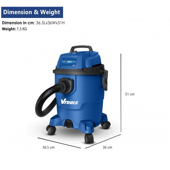 Vacuum cleaner 1200W  20l_4