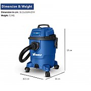 Vacuum cleaner 1200W  20l_4