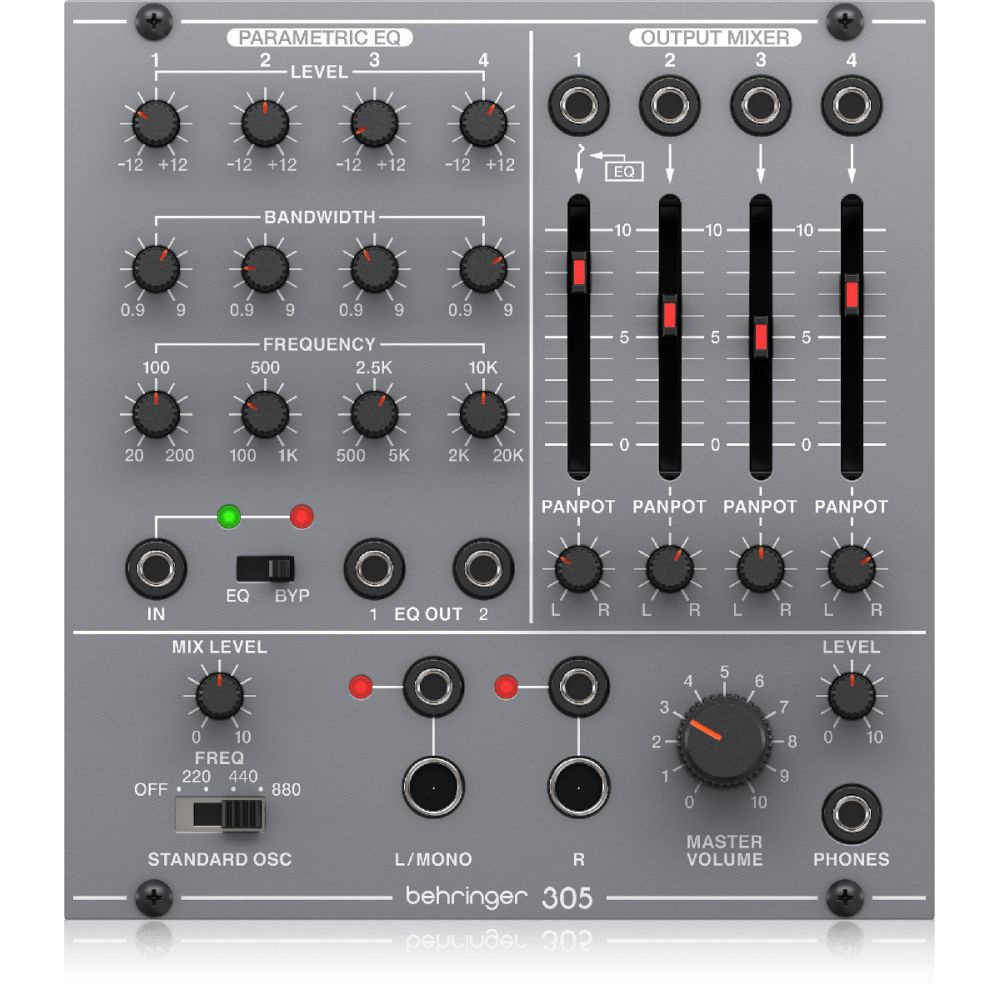 Behringer 305 EQ/MIXER/OUTPUT Moduł syntezatora modularnego_1