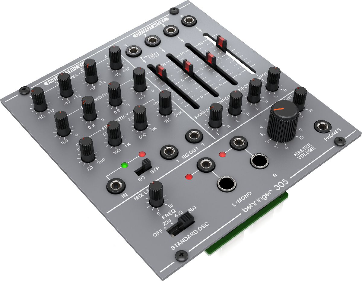 Behringer 305 EQ/MIXER/OUTPUT Moduł syntezatora modularnego_2