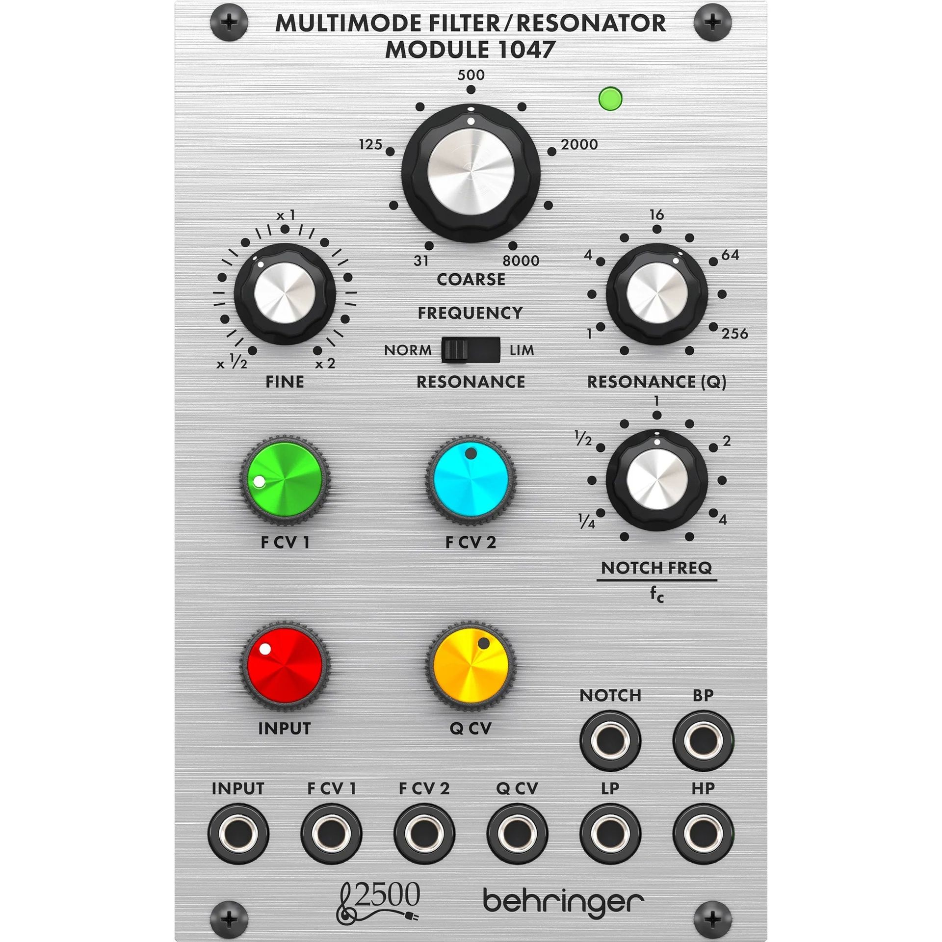 Behringer 1047MULTIMODE FILTER/RESONATOR Moduł syntezatora modularnego serii 2500_3