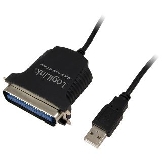 CABLU USB LOGILINK adaptor, USB 2.0 (T) la Paralel (Centronics 36-pin), 1.5m, conecteaza port USB cu imprimanta cu port paralel, negru, 