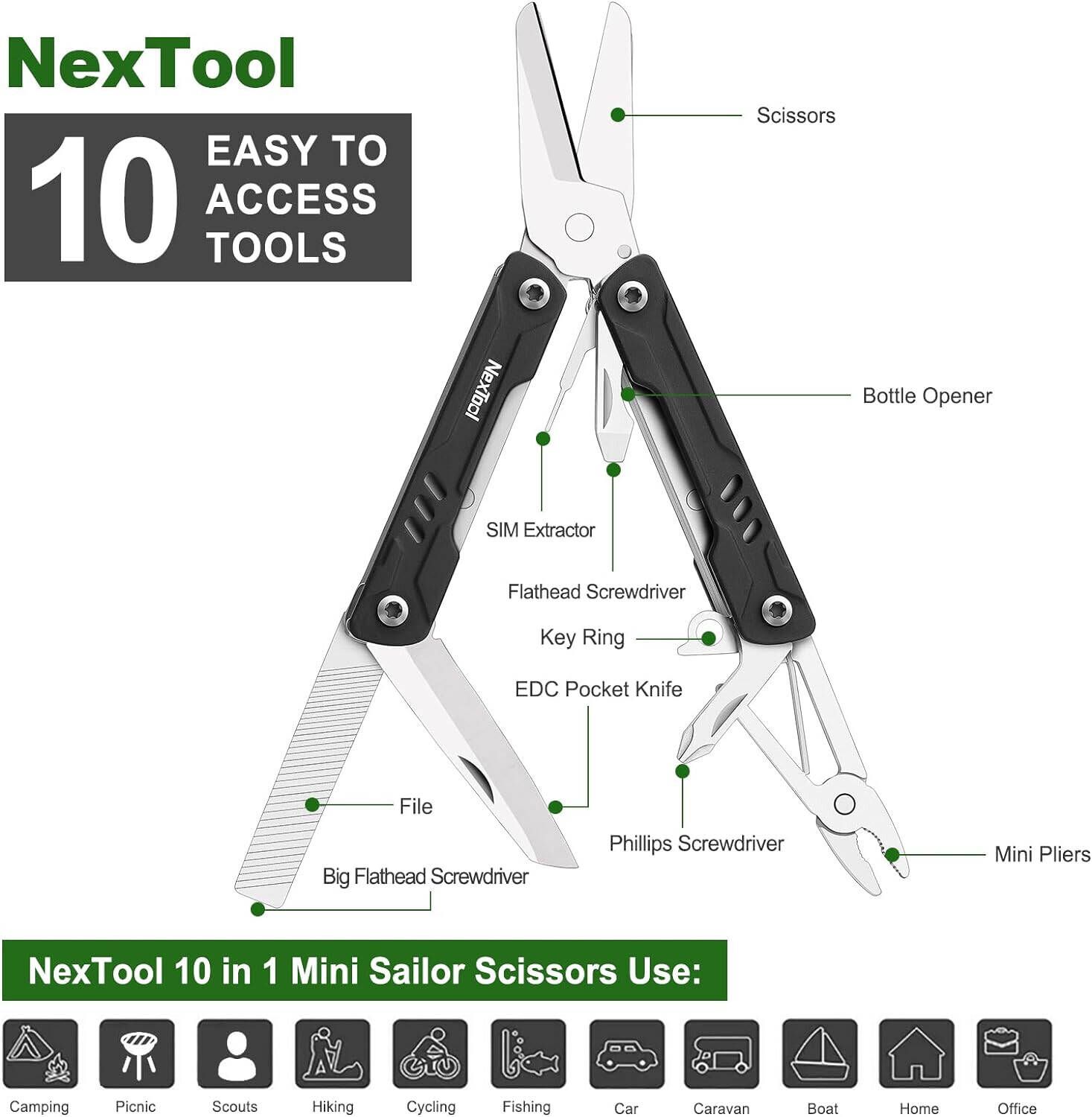 Multitool mini sailor scissors ne20237a NEXTOOL_3