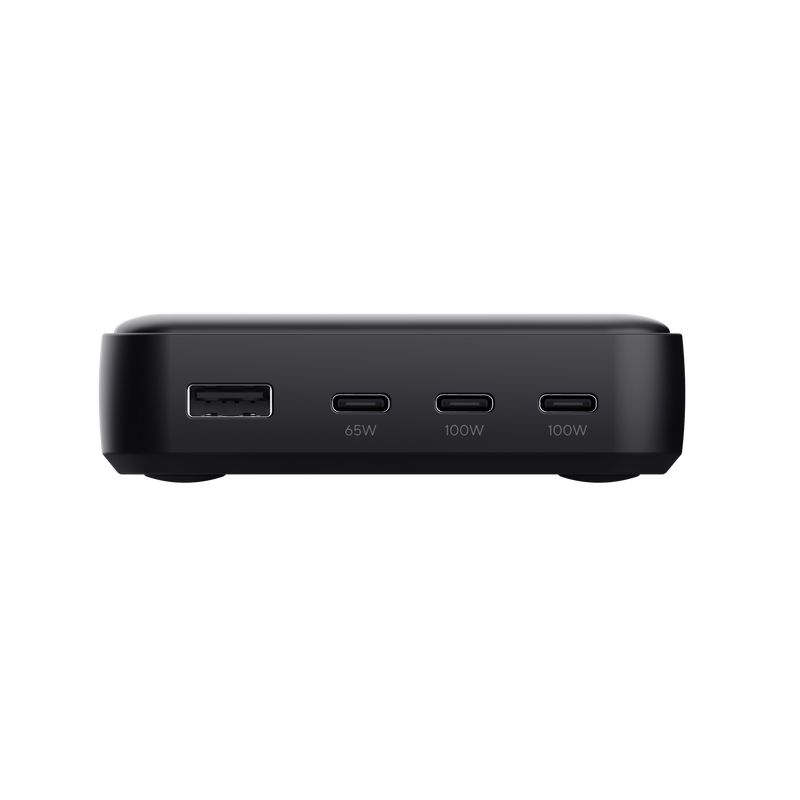 Statie de incarcare Trust,  4 porturi: 1 x USB-A & 3 x USB-C, putere maxima 100W, compatibil cu laptop, tableta, smartphone, accessorii, negru_1