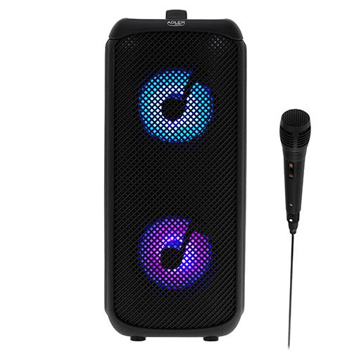 Adler Speaker with radio | AD 1903 | 2x5 W | Bluetooth | Black | Portable | Wireless connection_2