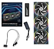 Lian Li UNI FAN SL Wireless ARGB PWM Fan  3-Pack incl. Controller - Reverse Blade  120 mm  black_1