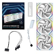 Lian Li UNI FAN SL Wireless ARGB PWM Fan  3-Pack incl. Controller - 120 mm  white_1
