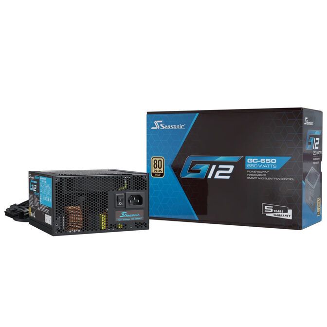 Seasonic G12 GC 80 PLUS Gold Power Supply - 650 Watt  black_2