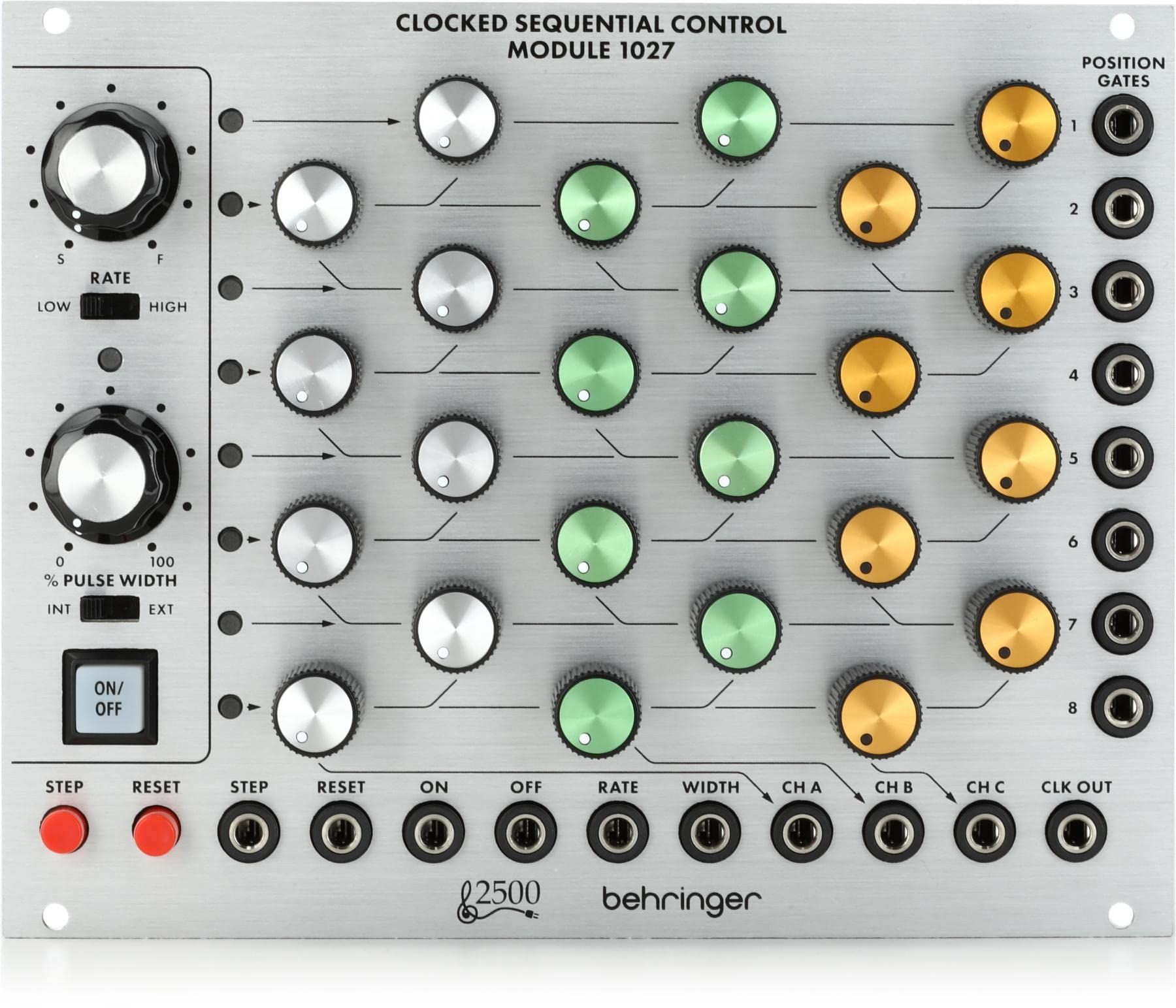 Behringer 1027 CLOCKED SEQUENTIAL CONTRO Moduł syntezatora modularnego serii 2500_2