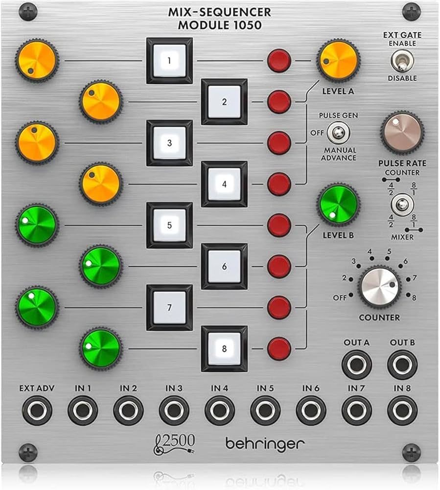 Behringer 1027 CLOCKED SEQUENTIAL CONTRO Moduł syntezatora modularnego serii 2500_4