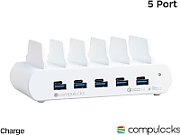 5 PORT USB AND USB-C MULTIPLE/TABLET CHARGING STATION UK WHITE_1