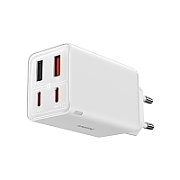 INCARCATOR retea Baseus GaN5 Pro, Quick Charge 20W, 1 x USB Type-C, include cablu USB Type-C la USB Type-C 100W 1m, alb 