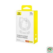 CABLU alimentare si date Baseus Gem, Fast Charging Data Cable pt. smartphone, USB la USB Type-C 100W, 1m, alb 