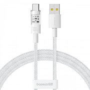 CABLU alimentare si date Baseus Gem, Fast Charging Data Cable pt. smartphone, USB la USB Type-C 100W, 1m, alb 