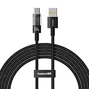 CABLU alimentare si date Baseus Gem, Fast Charging Data Cable pt. smartphone, USB la USB Type-C 100W, 1m, negru 