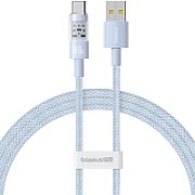 CABLU alimentare si date Baseus Gem, Fast Charging Data Cable pt. smartphone, USB la USB Type-C 100W, 2m, albastru 