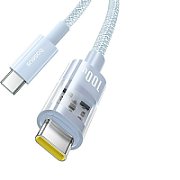 CABLU alimentare si date Baseus Gem, Fast Charging Data Cable pt. smartphone, USB Type-C la USB Type-C 100W, 2m, albastru 