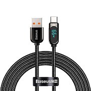 CABLU alimentare si date Baseus, Dynamic Fast Charging Data Cable pt. smartphone, USB (T) la USB Type-C (T), 66W, braided, 2m, negru, 