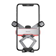 SUPORT AUTO Baseus Mr Hui Gravity, pt. SmartPhone, fixare grila de ventilatie, prindere automata smartphone, negru 