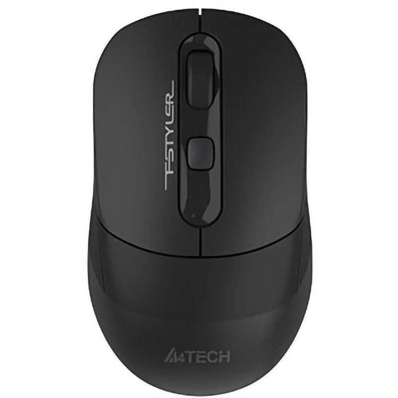 MOUSE A4tech, PC sau NB, wireless, 2.4GHz + BT, optic, 2000 dpi, butoane/scroll 4/1, , negru, Fstyler 