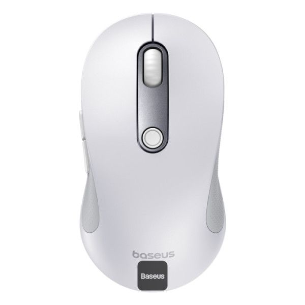 MOUSE Baseus F02 PC sau NB wireless, 2.4GHz si Bluetooth, optic, 800/ 1200/1600 dpi,butoane/scroll 4/1, alb, B01055505211-01  (timbru verde 0.18 lei) - 6932172651077