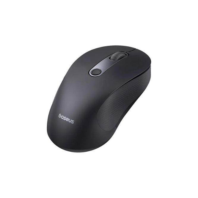 MOUSE Baseus F02 PC sau NB wireless, 2.4GHz si Bluetooth, optic, 800/ 1200/1600 dpi,butoane/scroll 4/1, negru, B01055505111-01  (timbru verde 0.18 lei) - 6932172651053