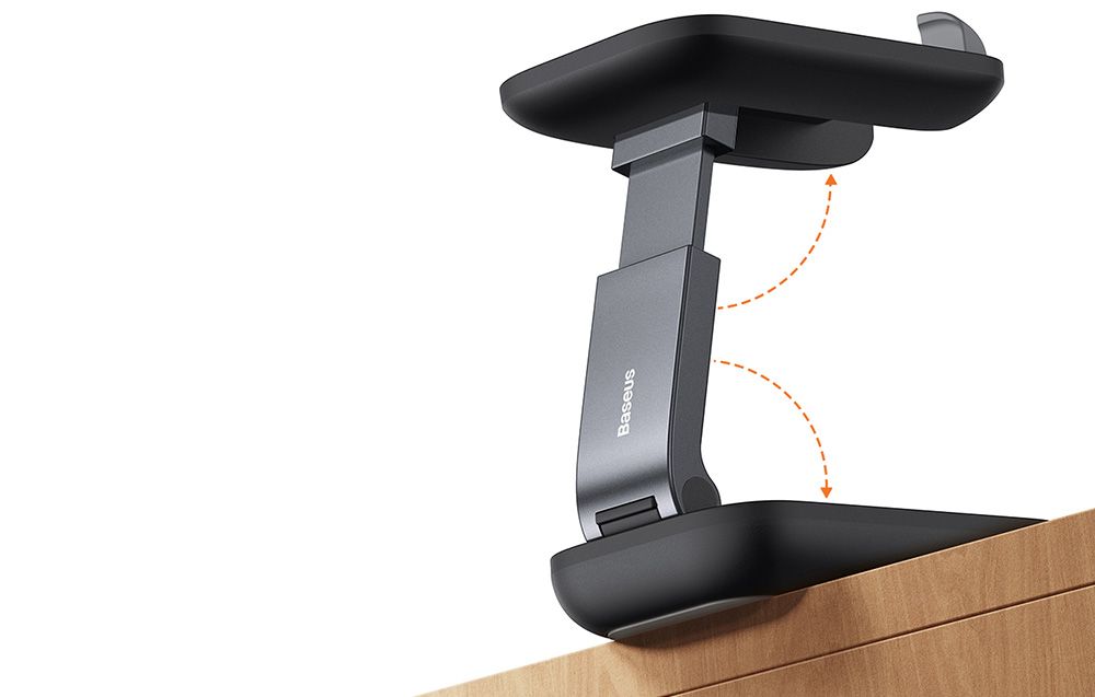 SUPORT Telefon Baseus Seashell Series Folding, pt. SmartPhone, pentru birou, negru 