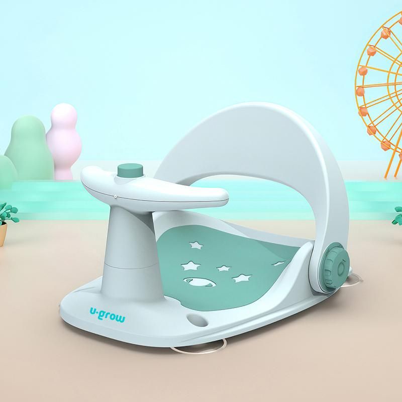 Scaun baie bebe cu ghidon , spatar reglabil , verde, U-Grow_1