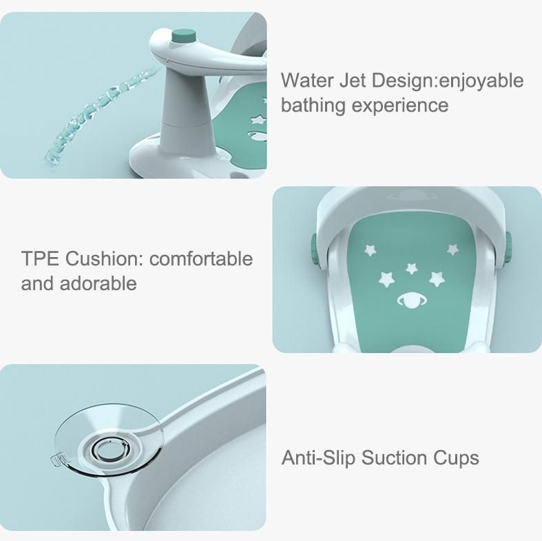 Scaun baie bebe cu ghidon , spatar reglabil , verde, U-Grow_4