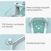 Scaun baie bebe cu ghidon , spatar reglabil , verde, U-Grow_4
