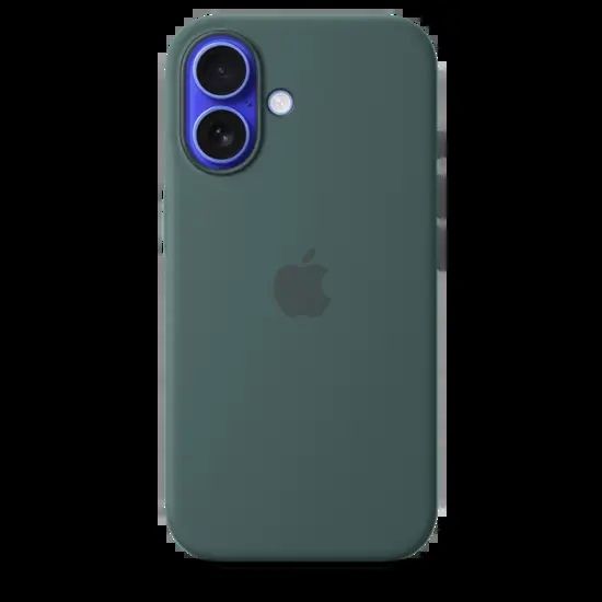 IPHONE 16 SILICONE CASE/WITH MAGSAFE - LAKE GREEN_1