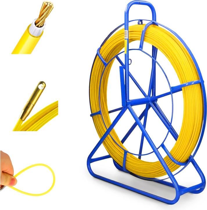 Extralink Remote Control 3.8mm 20m | Cable Puller Remote | FRP fiberglass  diam. 3 8mm  length 20m  yellow_2