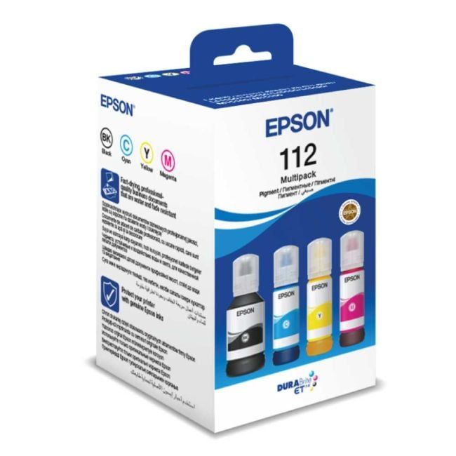 Cartus cerneala Epson C13T06C64A ,Black/tri-color ,4 x 65  ml ,Original (112) 