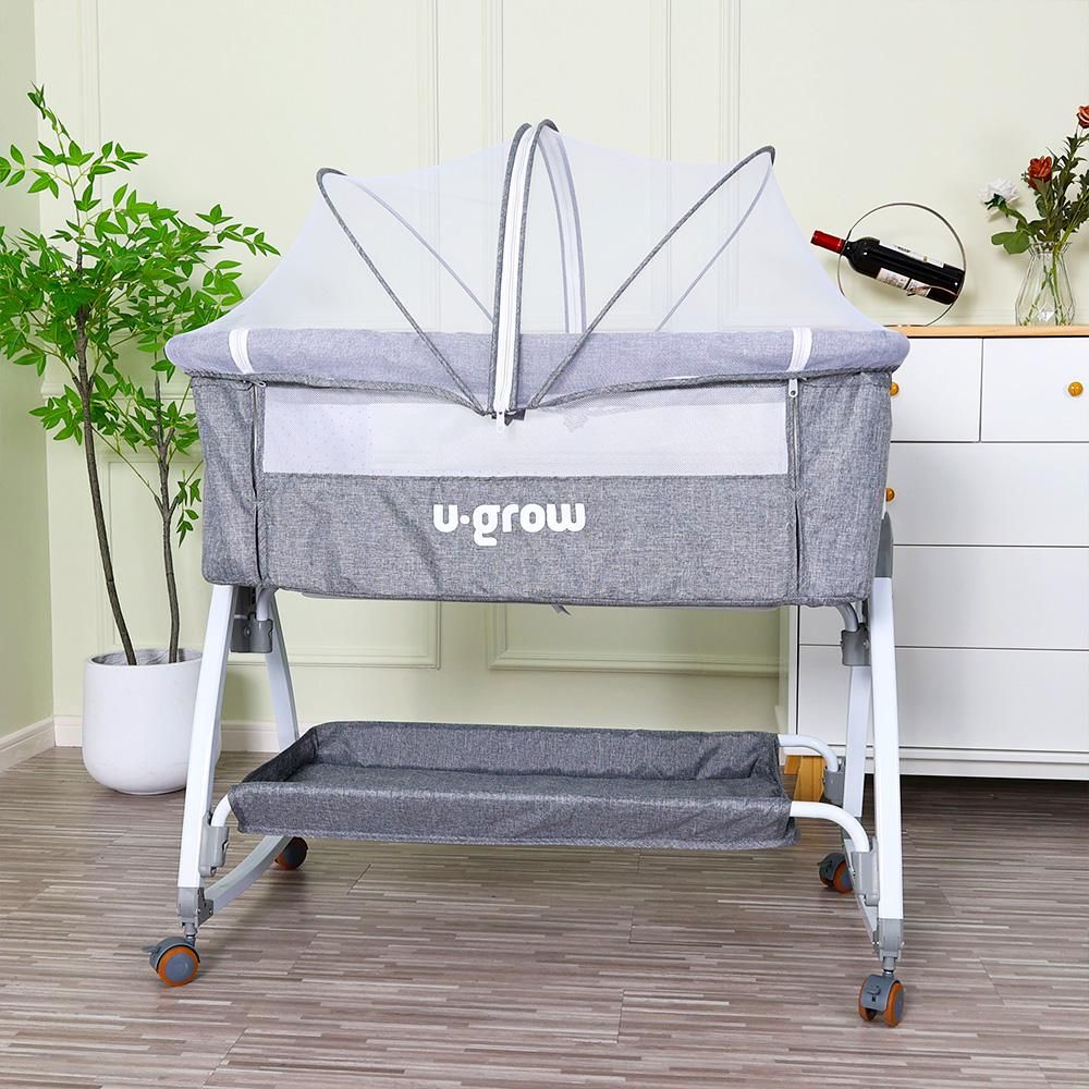 Patut 2 in 1 Co-Sleeper cu functie de leagan, U-Grow_3