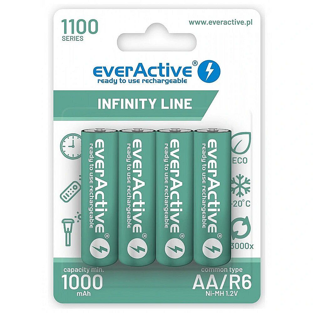Rechargeable batteries everActive Ni-MH R6 AA 1100 mAh Infinity Line - 4 pieces_1