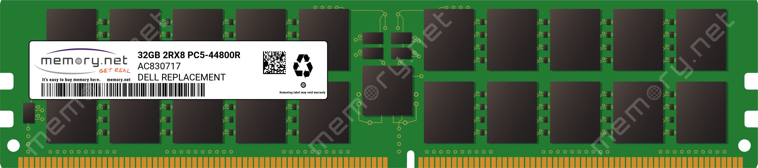 Dell Memory Upgrade - 32 GB - 2Rx8 DDR5 RDIMM 5600MT/s (Not Compatible with 4800 MT/s DIMMs)_1