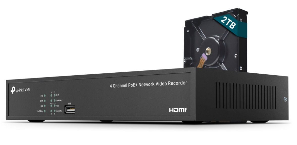 TP-LINK VIGI 4 Channel Network Video Recorder VIGI NVR1004H+++_1