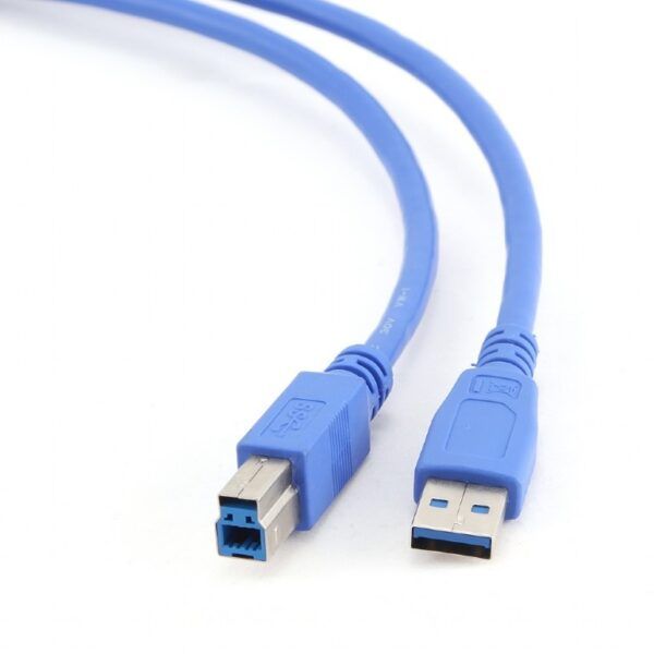 CABLU USB SPACER pt. imprimanta, USB 3.0 (T) la USB 3.0 Type-B (T), `1.8m, Albastru, 