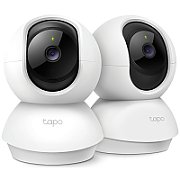 Pan/Tilt Home Security Wi-Fi Camera, 2-Pack SPEC: 2K (2304x1296), 2.4 GHz, Horizontal 360º FEATURE: Pan/Tilt, Smart AI Detection and Notifications (motion, people), Sound and Light Alarm, Remote Control, Two-Way Audio, Voice Control (Works with Google Assistant and Alexa), Local Storage through_1
