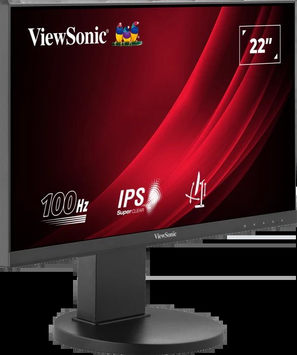 ViewSonic 21.5  VG2208A-HD Ergonomic Monitor IPS FHD 100Hz HDMI DP VGA_2