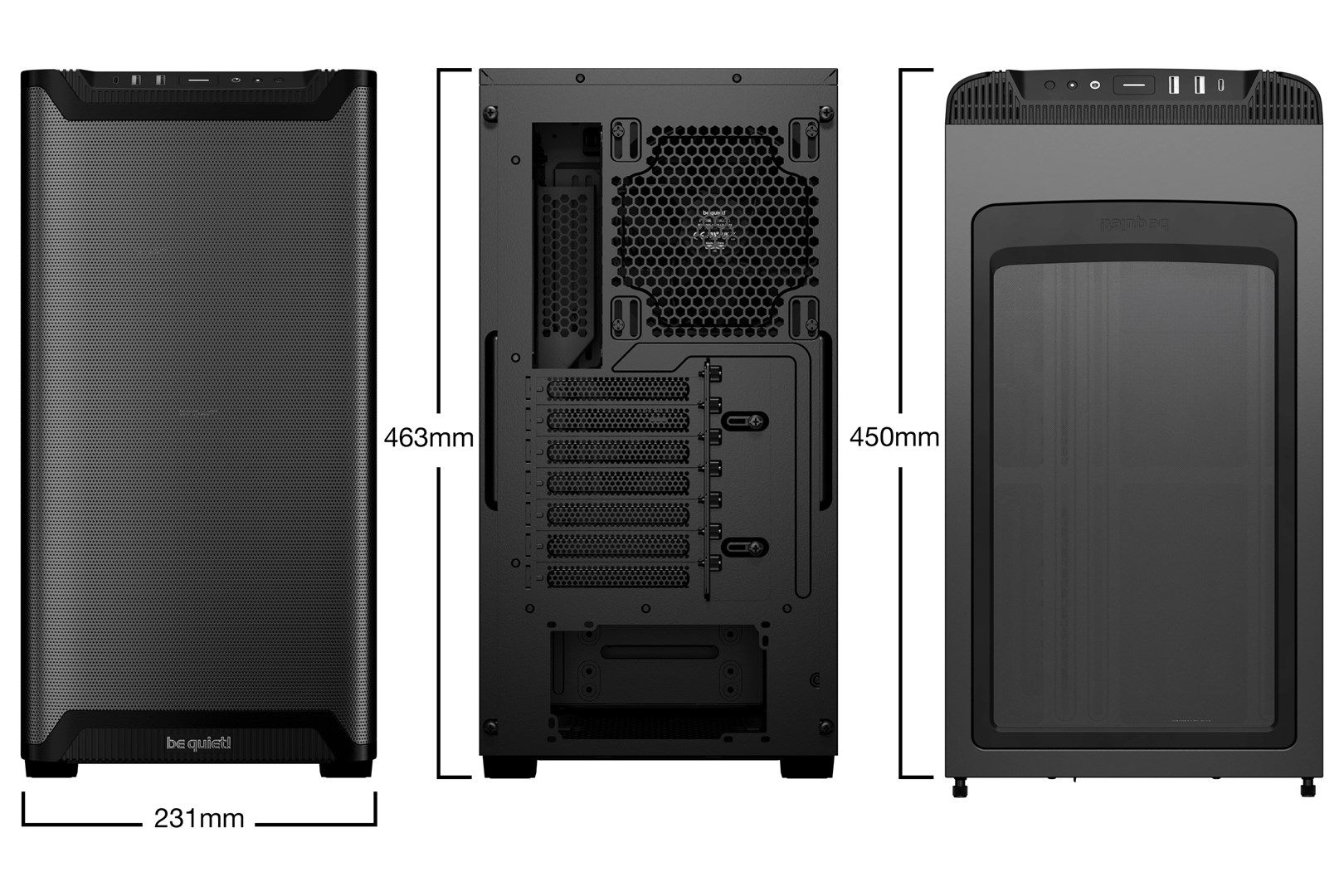 be quiet! PURE BASE 501 Airflow Window Black Midi Tower_3