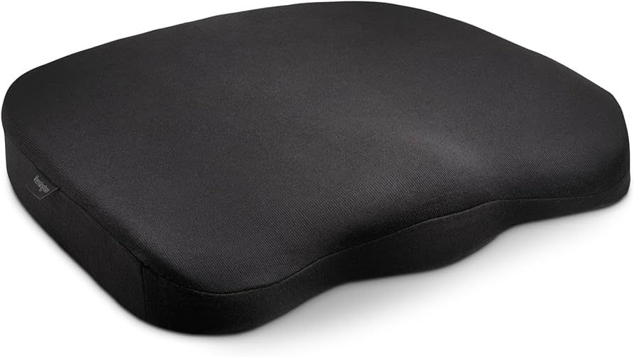 PERNA ERGONOMICA KENSINGTON, pentru scaun, spuma cu emmorie, husa lavabila, negru, 