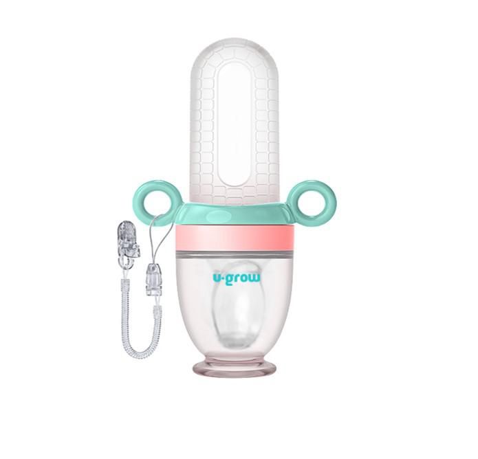 Dizpozitiv de hranire cu 2 tetine : suzeta fructe + lingurita, U-Grow_2