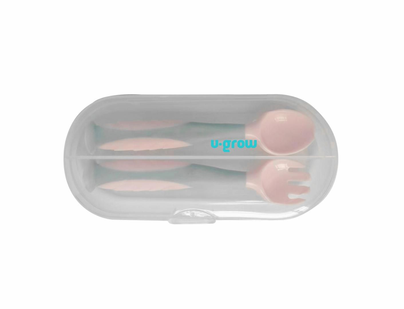 Set lingurita si furculita , roz, U-Grow_2