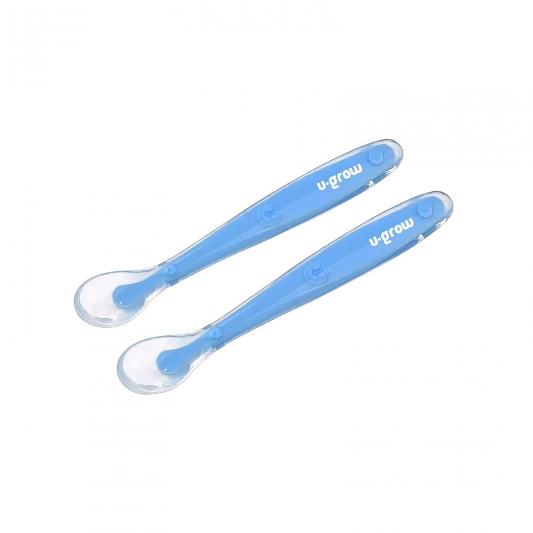 Set 2 lingurite silicon , light blue, U-Grow_1