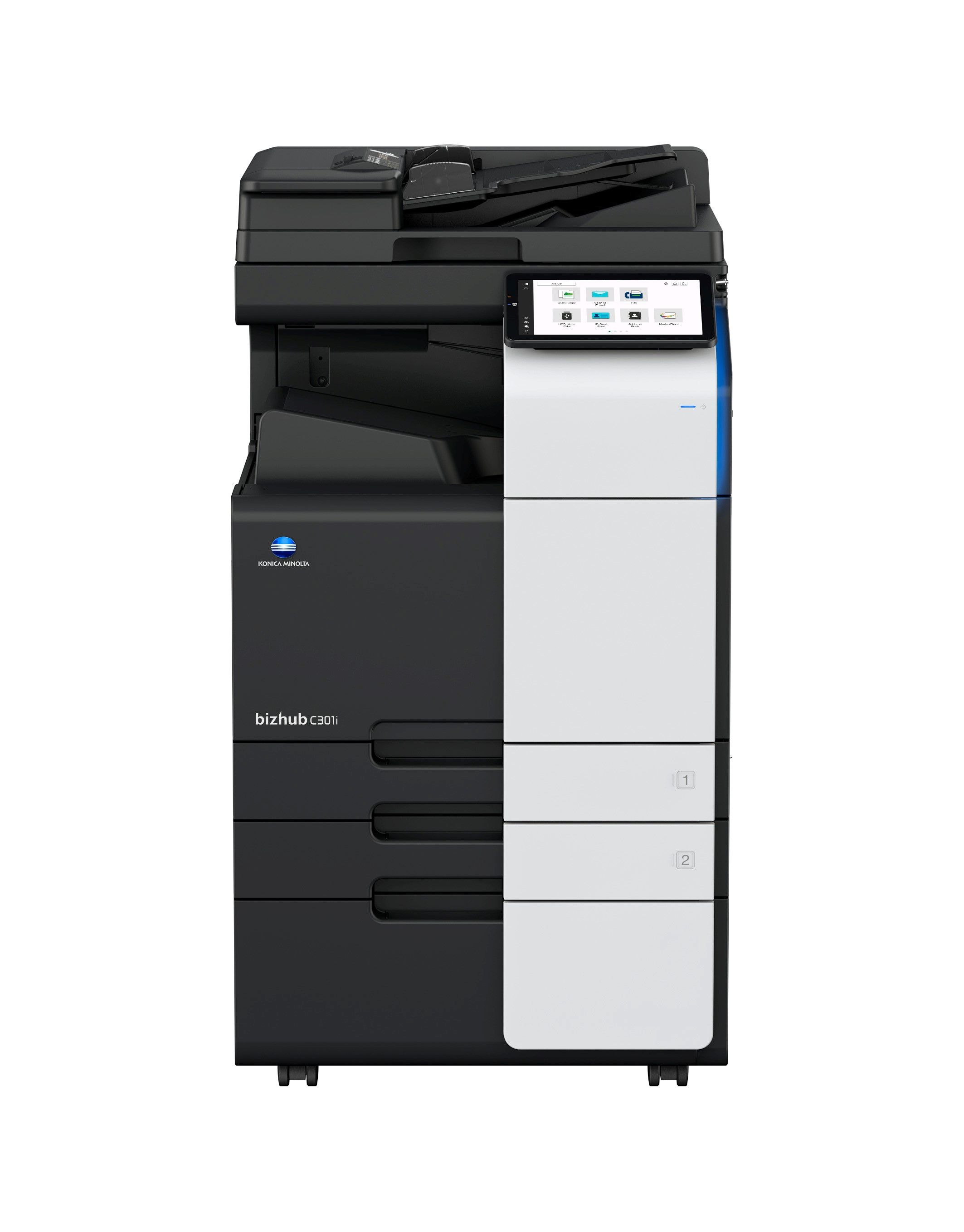 Imprimanta multifunctionala laser color Konica Minolta BIZHUB C301i, A3, duplex, ADF, 15 ppm negru, 15 ppm color