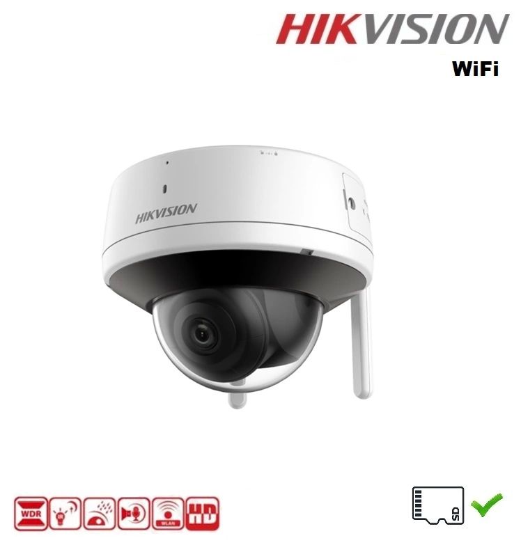 Hikvision | Camera | DS-2CV2141G2-IDW | Dome | 4 MP | 2.8mm | IP66 | H.265 | MicroSD/SDHC/SDXC card (256 GB) | White_2