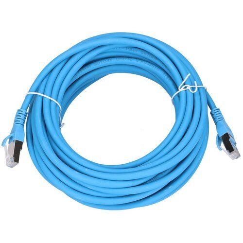 EXTRALINK LAN patchcord CAT.6A S/FTP 10m 10G shielded foiled twisted pair bare copper BLUE_1